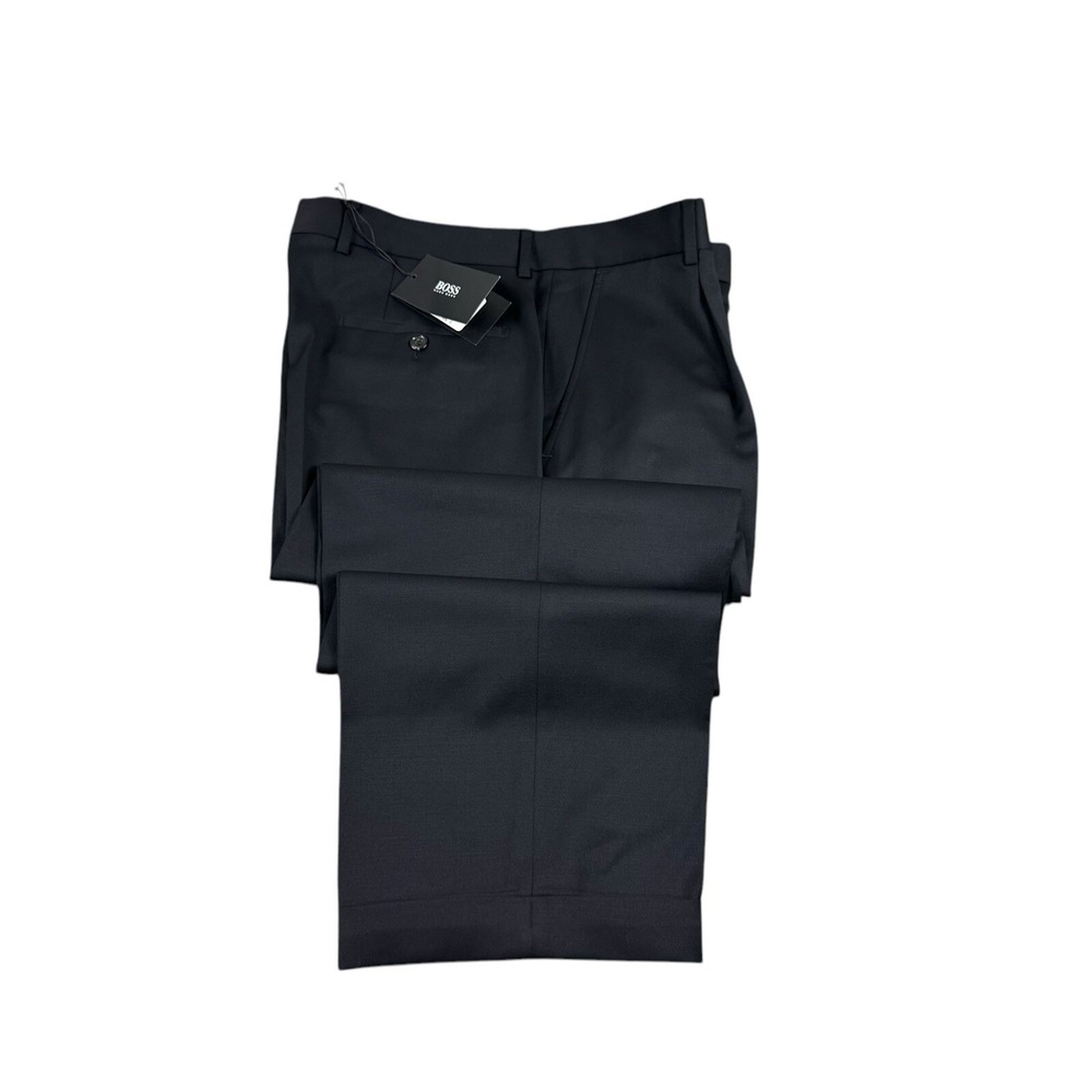 Hugo Boss Black DR.Hook US Mens Pleated Virgin Wool Trouser 36x27 50121016 NWT